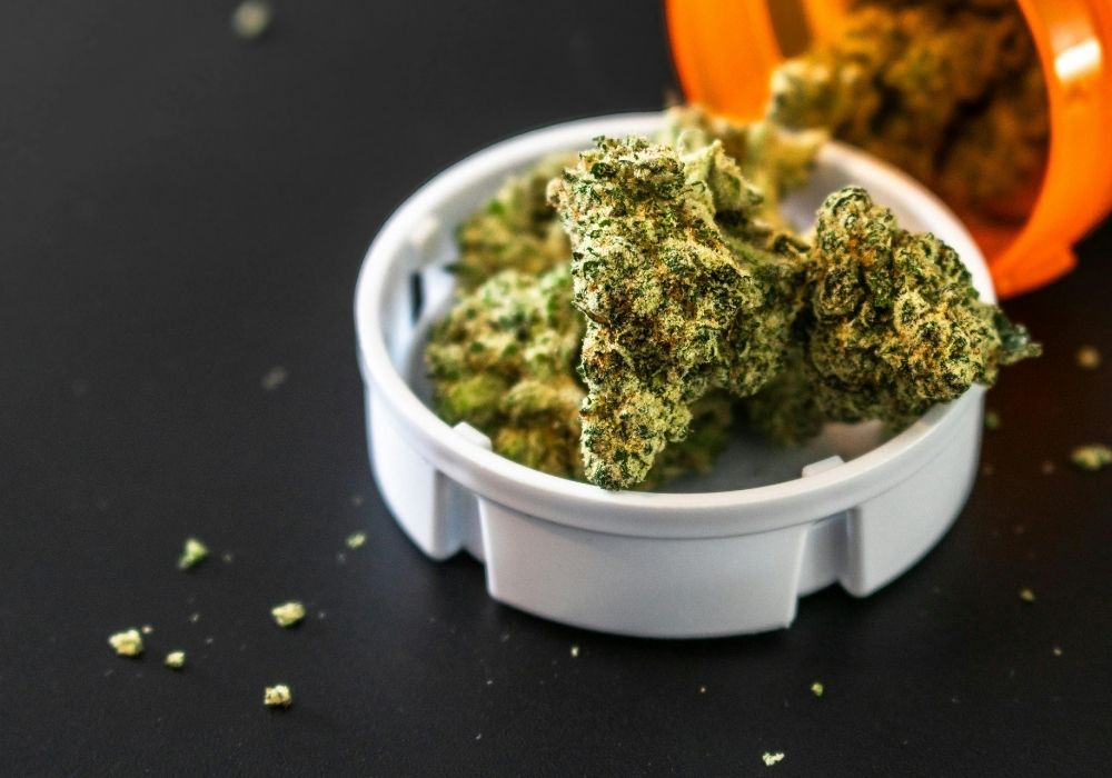 Cannabis in a bottle cap